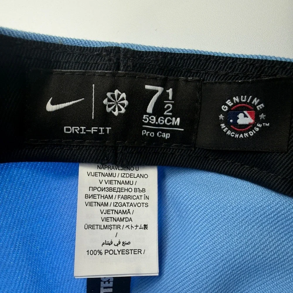 Nike Colorado Rockies Pro Cap Hat Mens Size 7 1/2 Blue Purple NB18-4NA-DNV-7DG